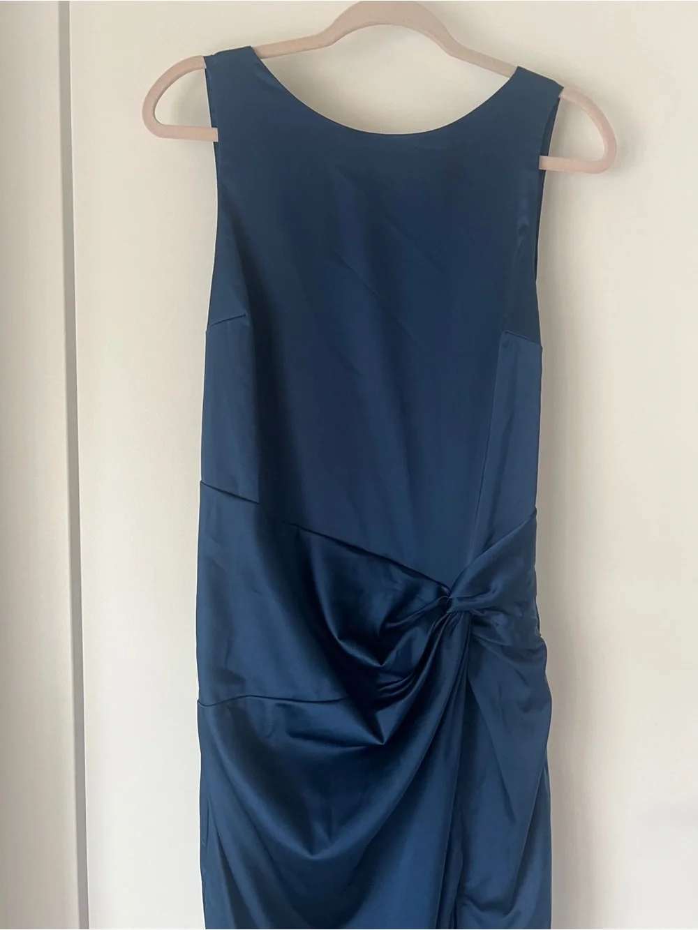 Abercrombie & Fitch Split Knot Draped Maxi Dress in Navy Blue - NWT!